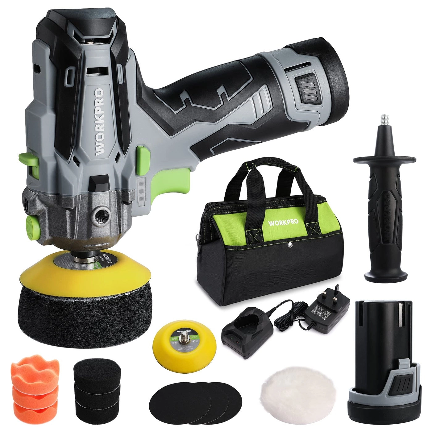 WORKPRO Cordless Buffer Polisher - 12V