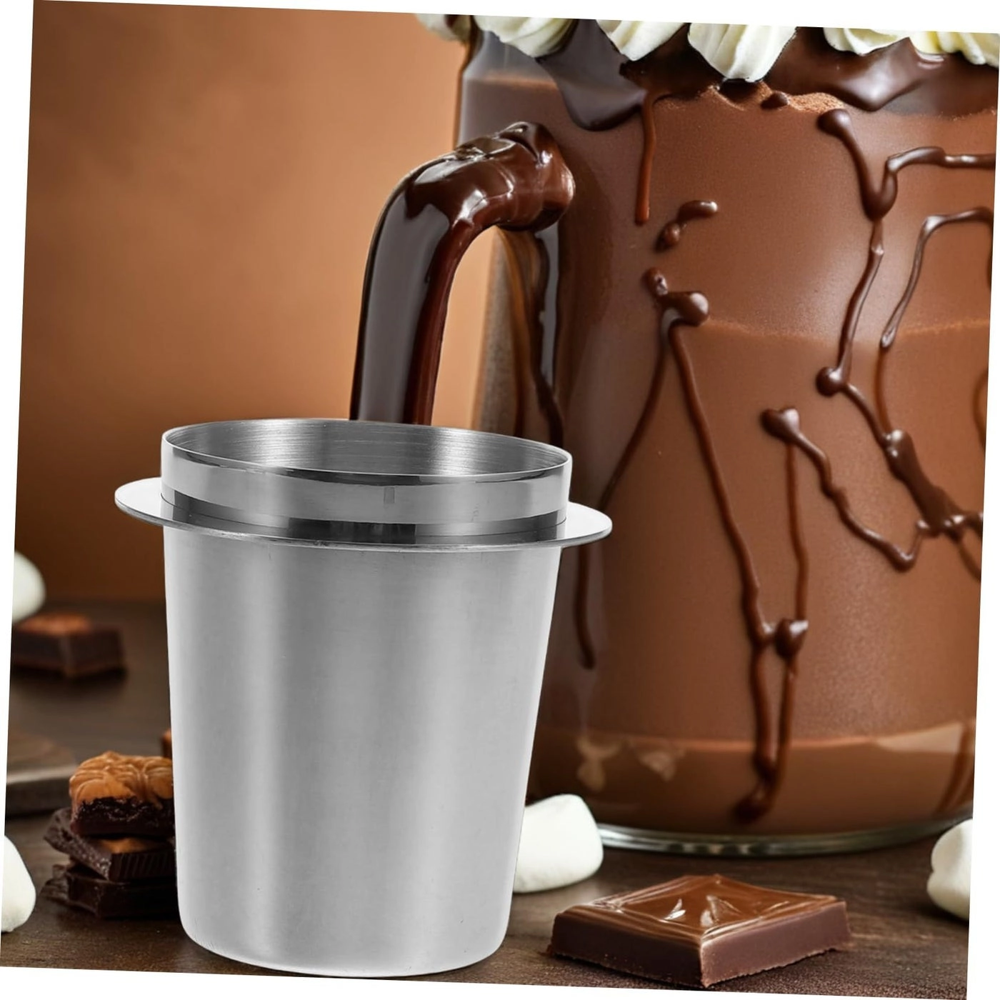 Dosing Mug - Silver Stainless Steel
