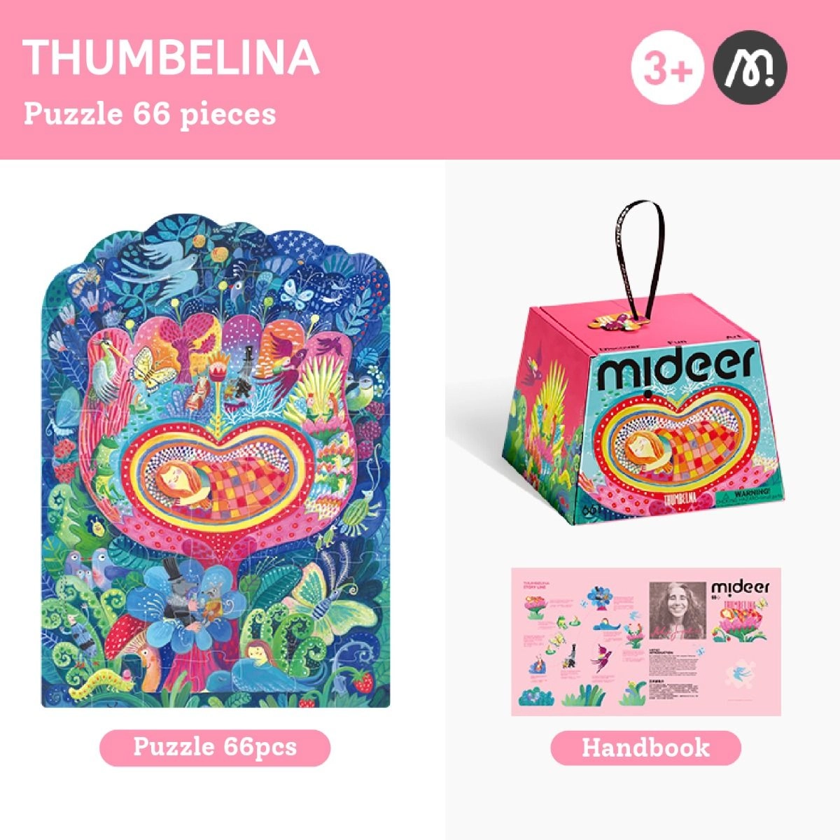 Thumbelina Puzzle (30654455-MD1494) - 66 pcs