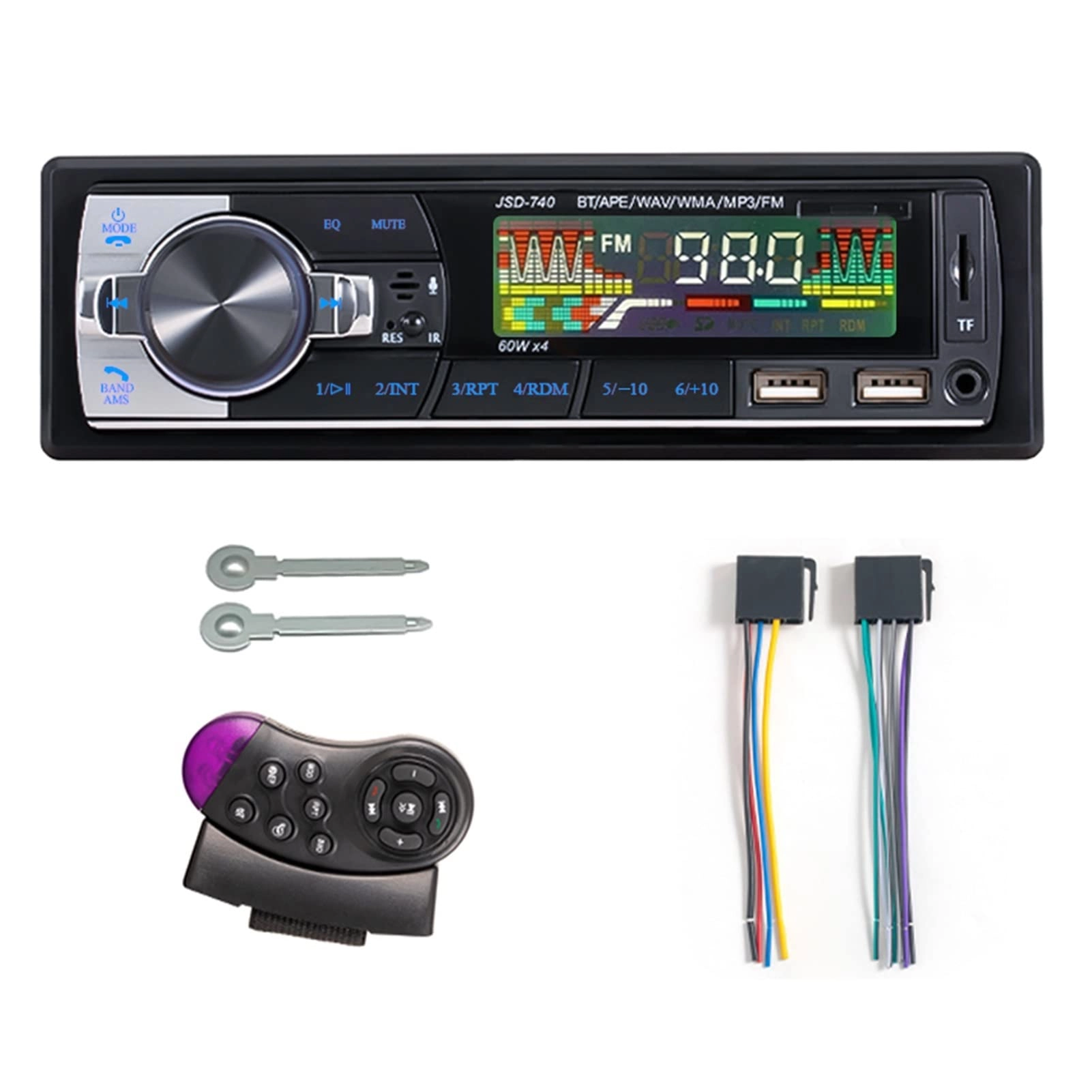 WJYLM 1din Bluetooth Stereo MP3 Player - Car Radio