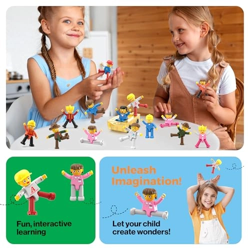 Magnetic Character Action Figures - 15 pcs