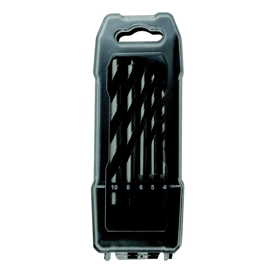 Universal Brad Point Drill Bit Set - 5 Pc. 4mm 6mm x 118mm 6mm x 138mm 8mm 10mm