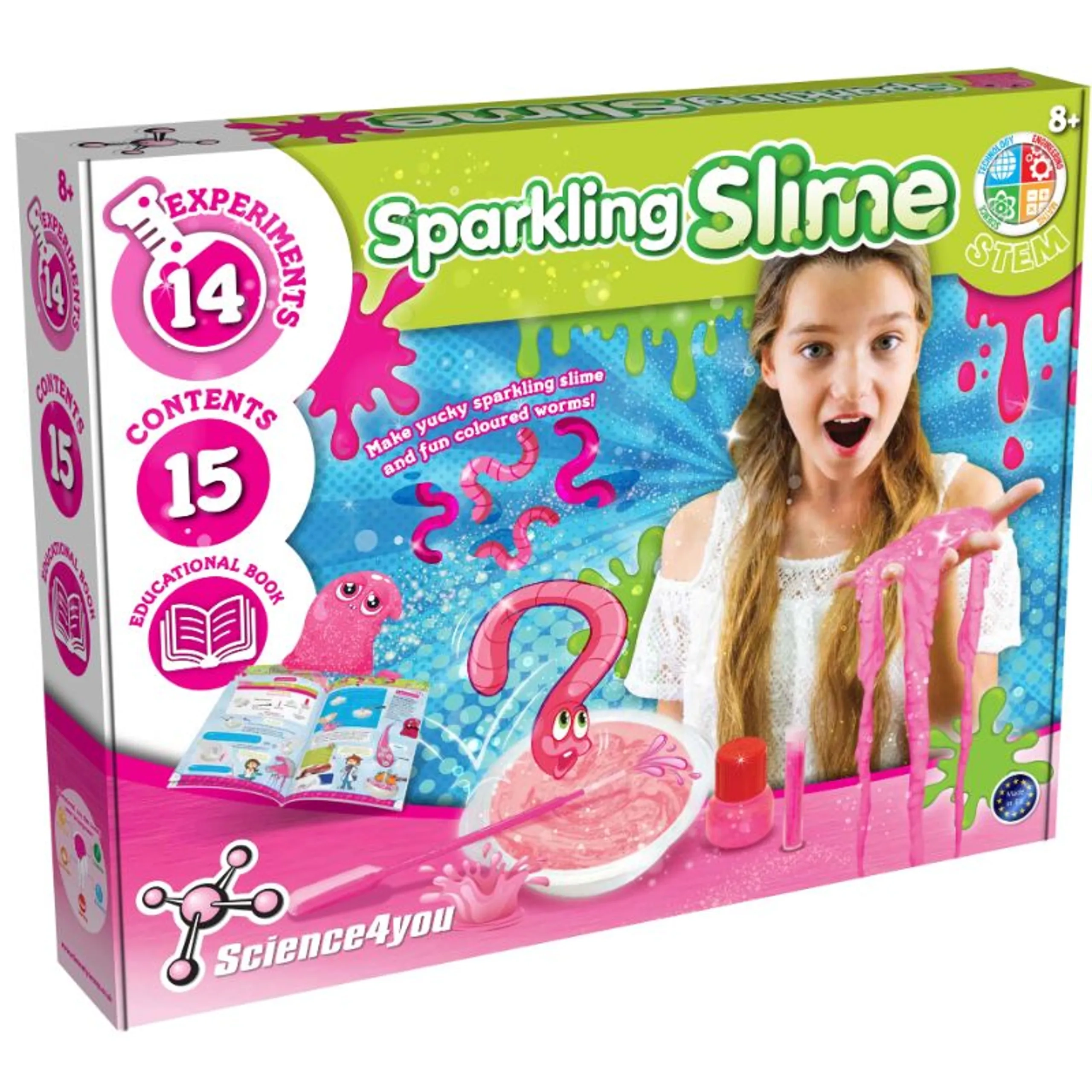 Science4You Sparkling Slime Chemistry - 8 years+