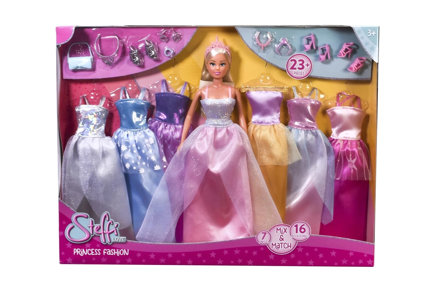 Simba Toys GmbH & Co. KG Steffi Princess Doll - 29 cm 7 Dresses Ages 3+
