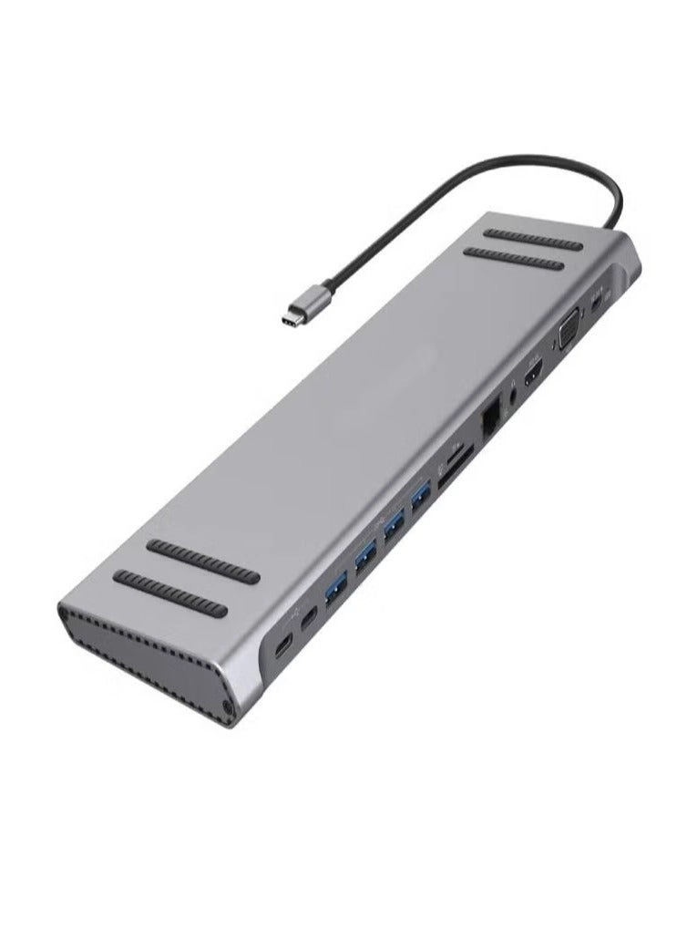 Raxoom USB C Docking Station - 14 In 1 Multi function