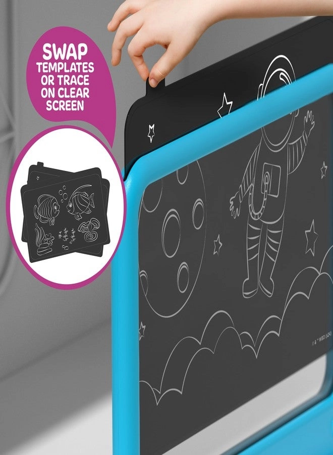 Deluxe Light Designer Art Board - 3D Glasses 6 Washable Markers Templates 12 Light Modes