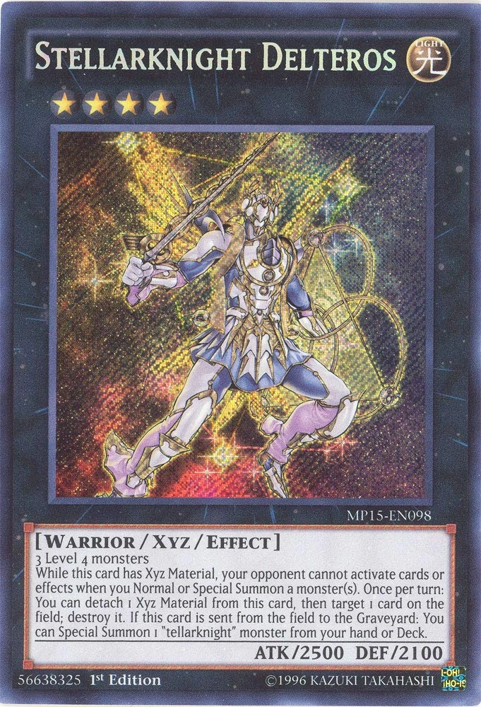 Konami Yu-Gi-Oh! Stellarknight Delteros MP15-EN098 - Mega Pack 2015 1st Edition Secret Rare