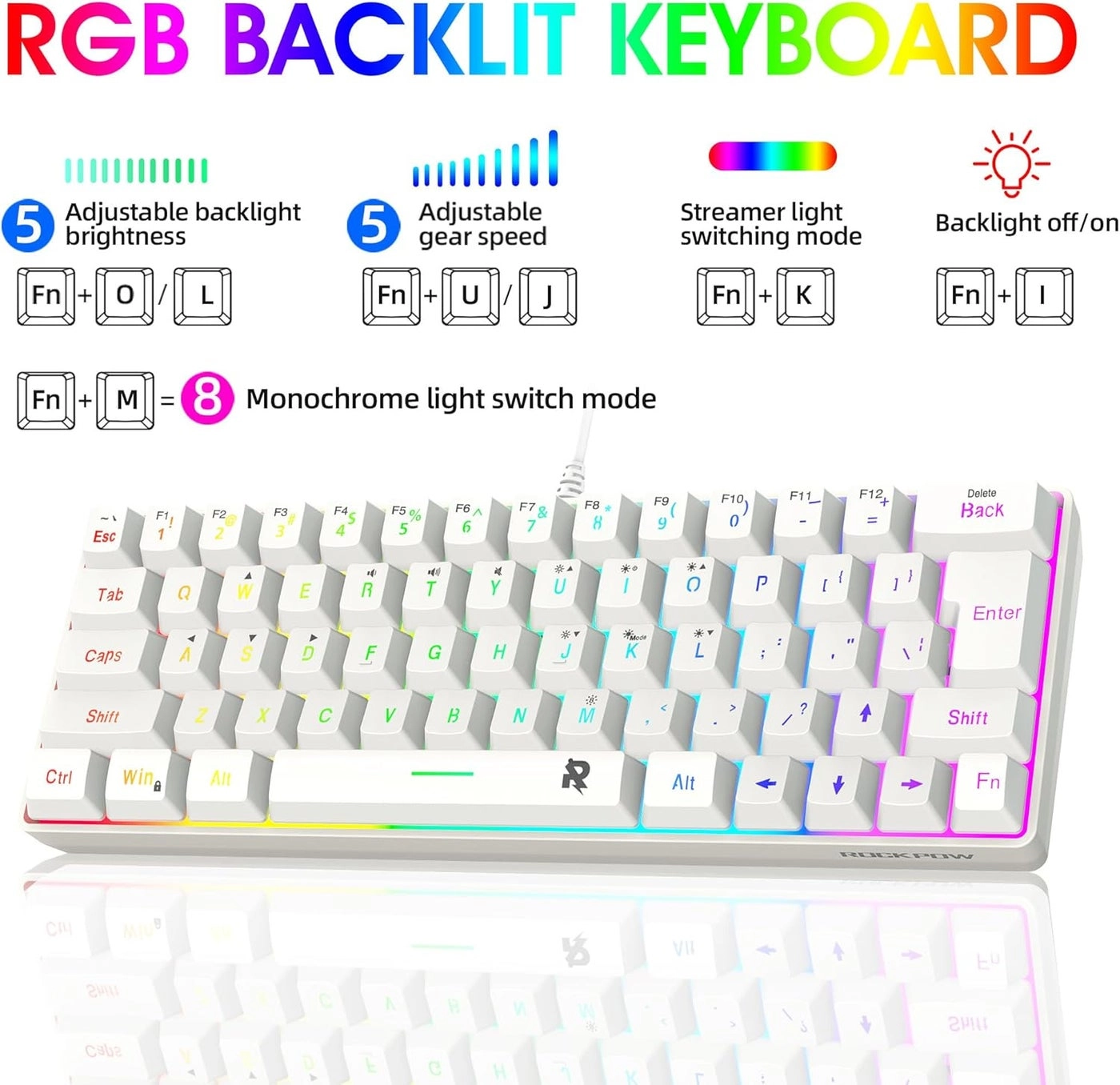 60% Mechanical Keyboard - AR/EN Wired