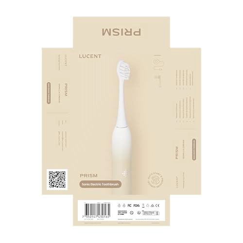 Prism Electric Toothbrush - 60 Days Battery Life IPX8 Smart Timer