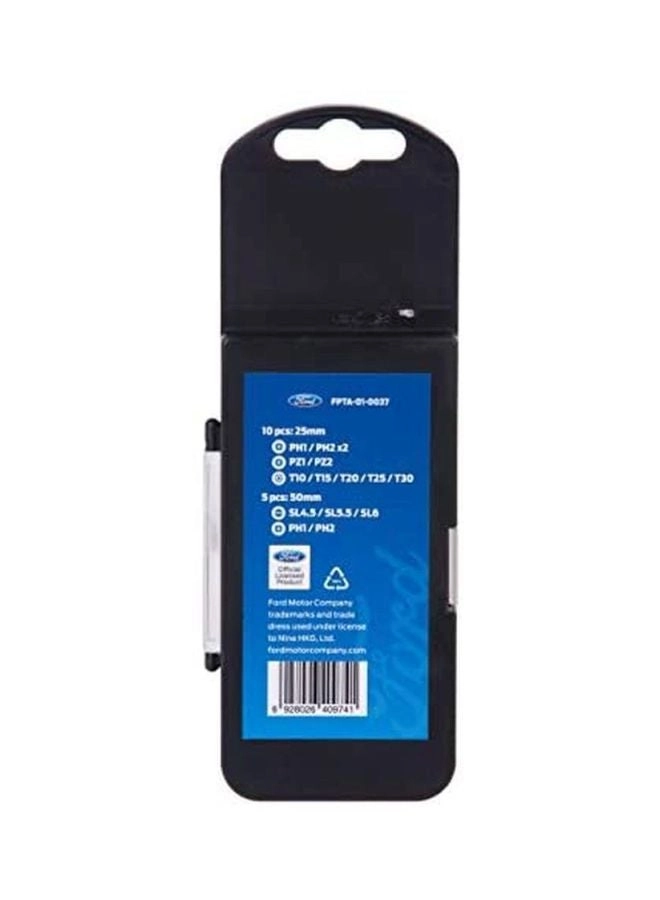 Screwdriver Bit Set - 15 piece(s) 25 millimeter