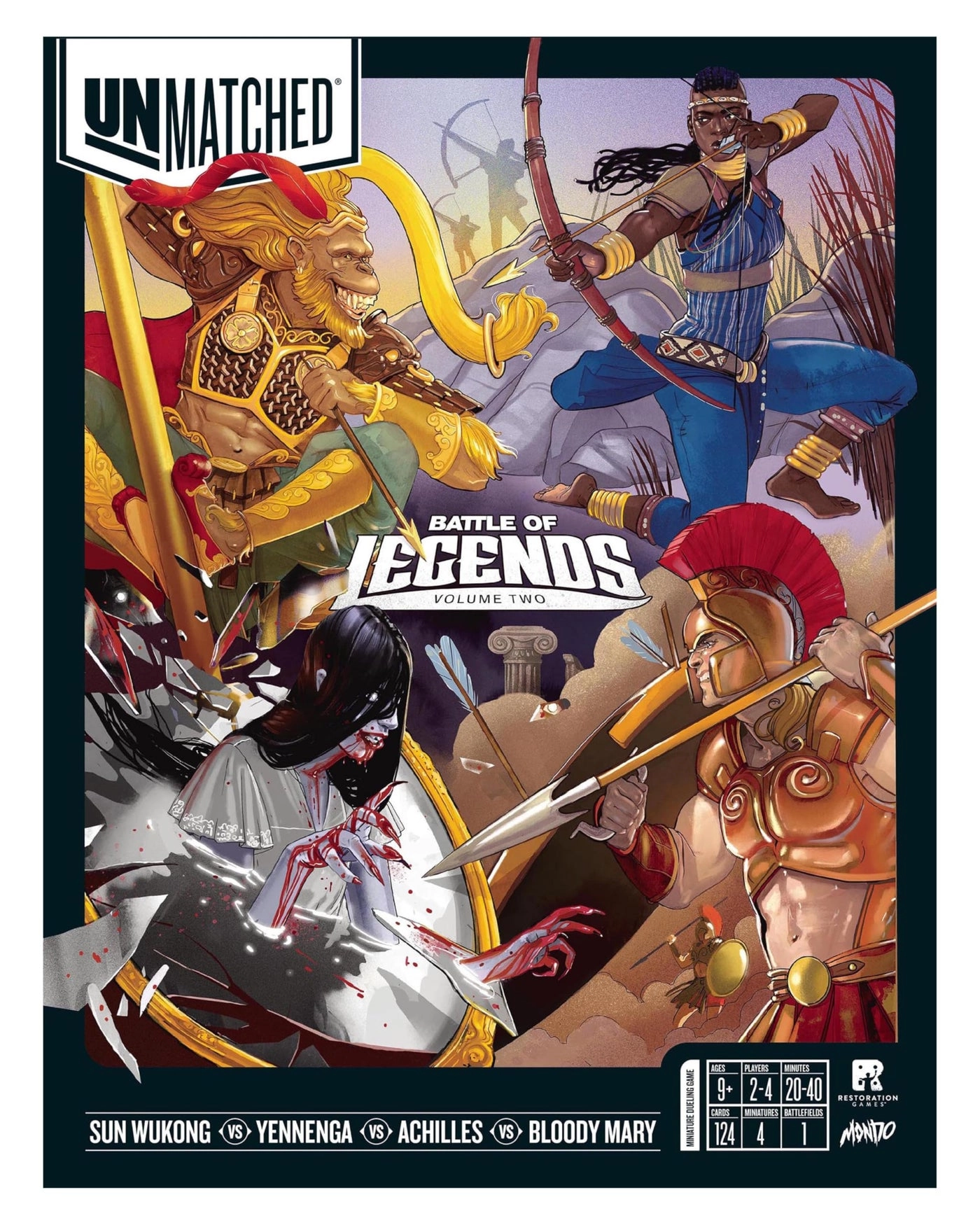 Restoration Games Unmatched: Battle of Legends Vol 2 - Expansion