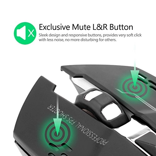 2400DPI Optical Wireless Mouse - USB, Wi-Fi