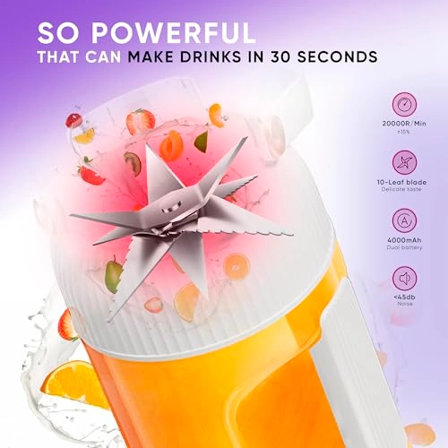 Portable Blender - 1.5L USB Rechargeable