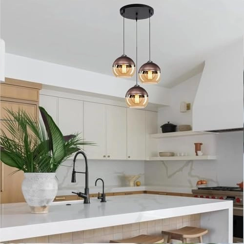 Hanging Luster Light - Pendant Black and Brown