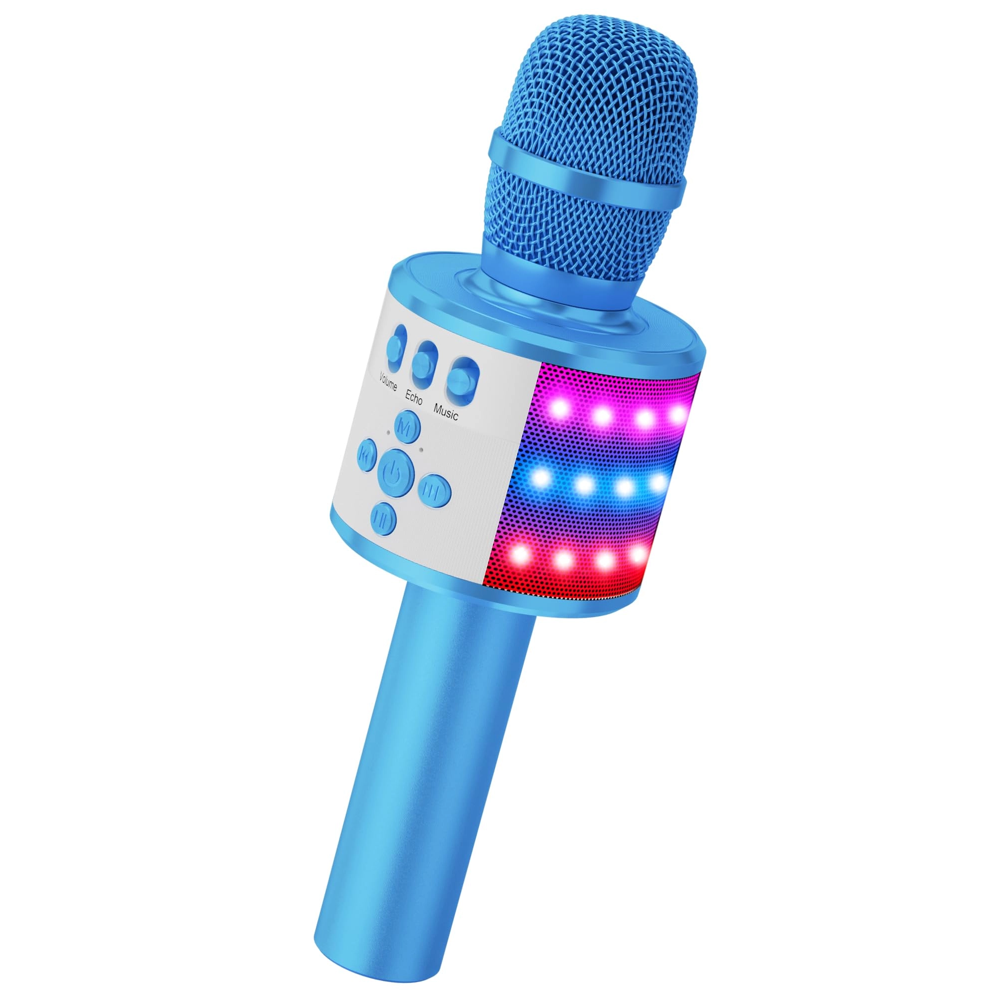 BONAOK Karaoke Microphone Q78 - Bluetooth Disco Lights Echo Effect