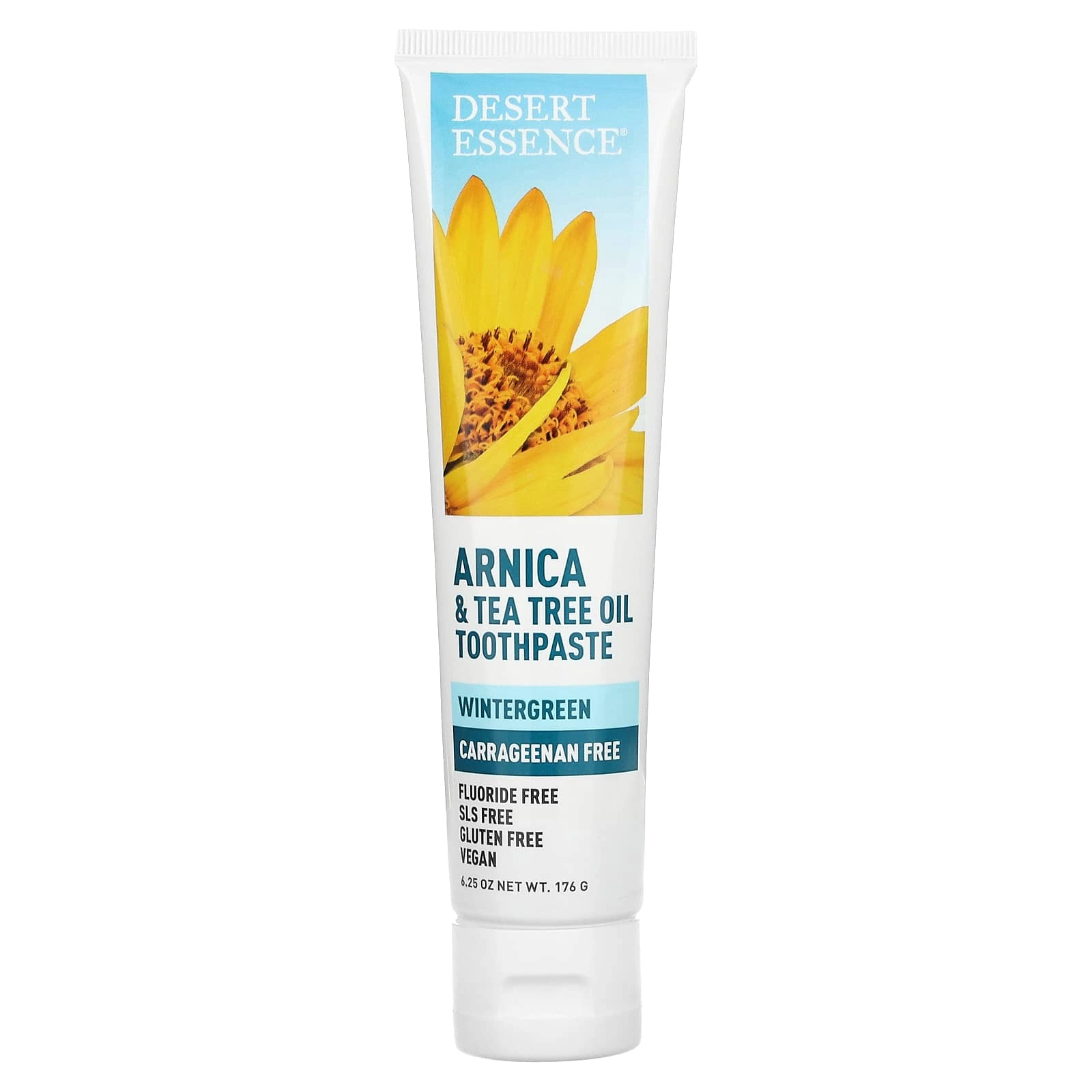 Desert Essence Arnica & Tea Tree Oil Wintergreen Toothpaste 176 g