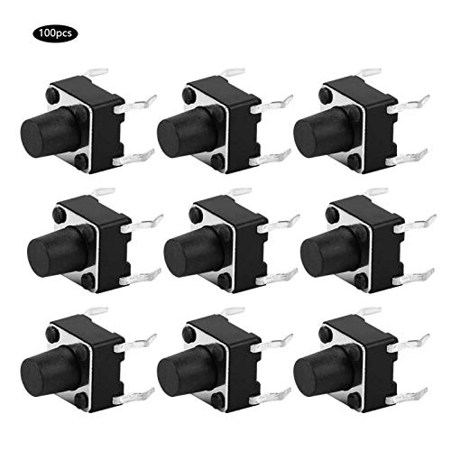 Momentary Tactile Button Switch - 100 pcs
