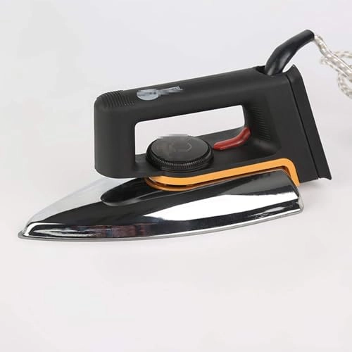 Old-Fashioned Electric Iron - Dry iron No steam Aluminum Teflon soleplate 220V