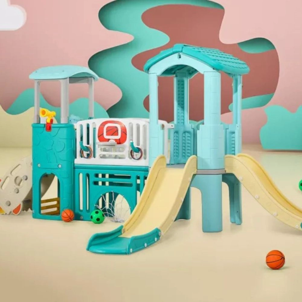 Kids Playground Climbers Swings N Slide - 3+ Multi Colour