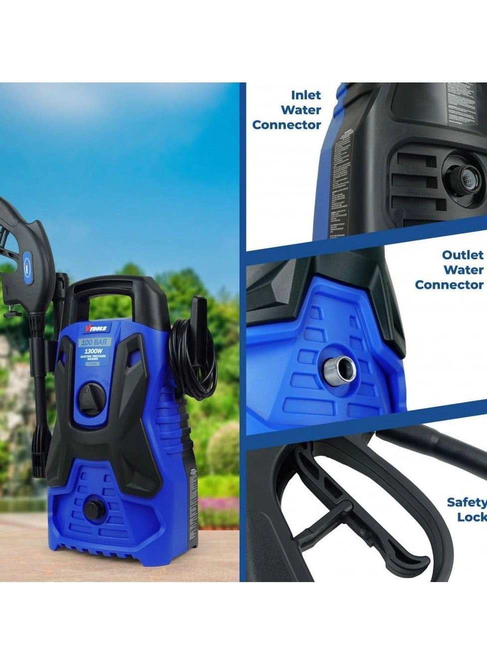 Pressure Washer - 100 Bar 1300W