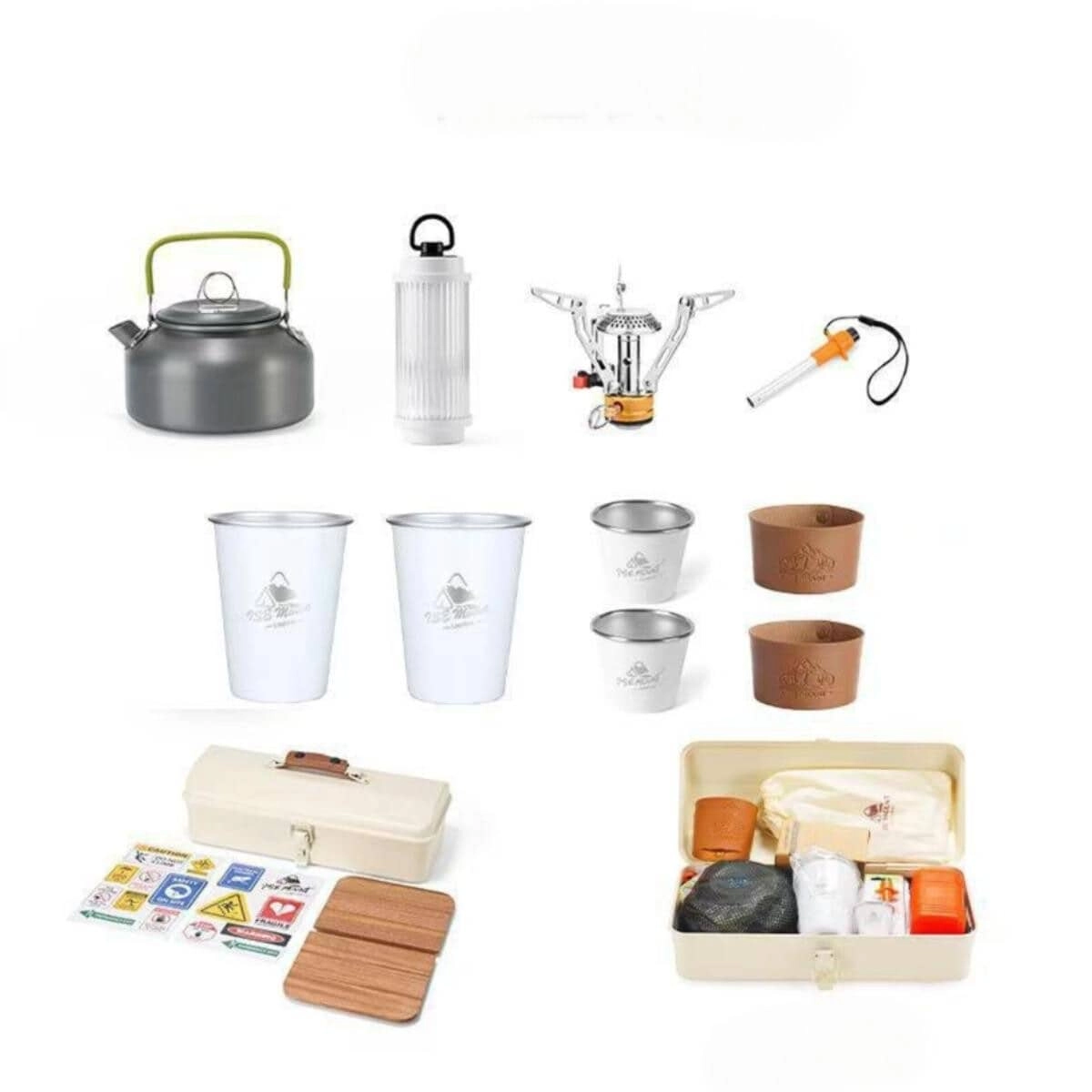 Tradeo Kettle + Stove + Cups + Storage Box