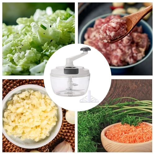 Manual Food Chopper - Gray ABS
