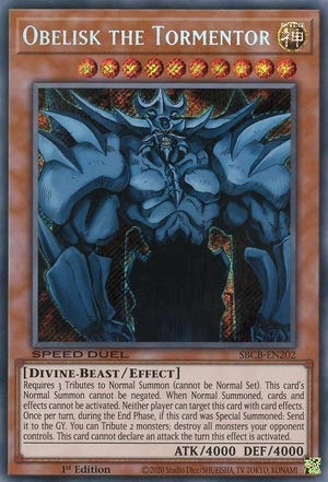 Crystalcommerce Obelisk the Tormentor - SBCB-EN202 Secret Rare 1st Edition