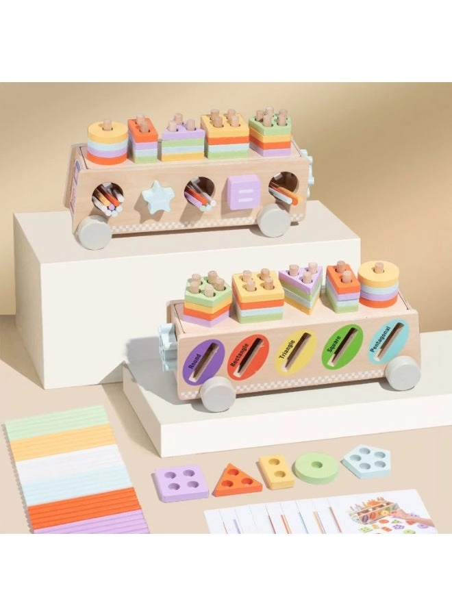 Montessori Shape Sorter Box - 3 +