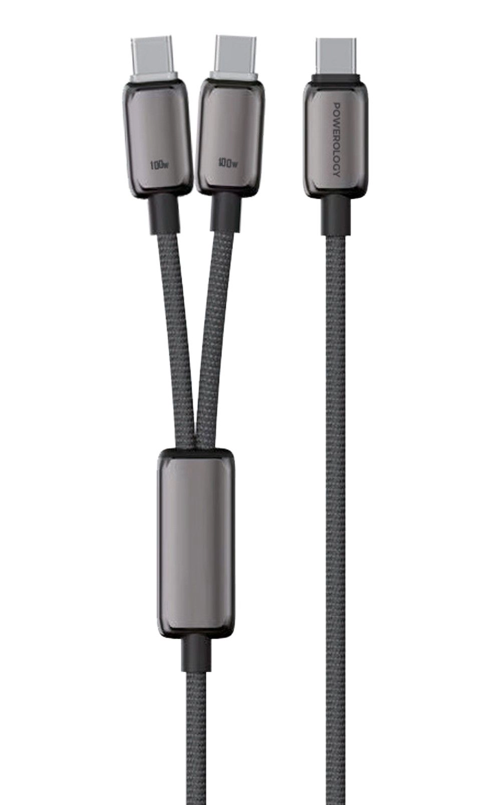 Powerology ZINCO Cable 100W USB-C to USB-C 1.2m Zinc Alloy