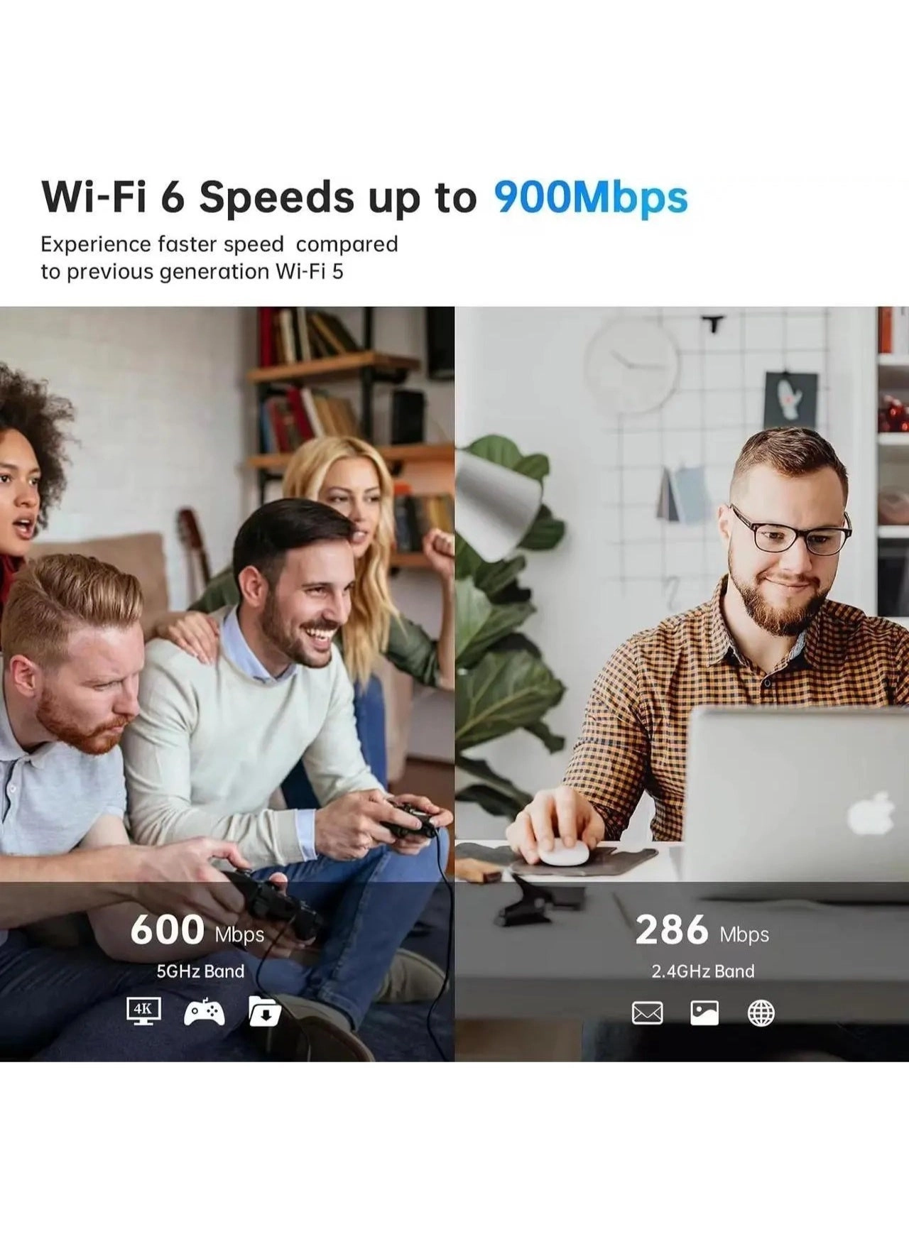 AX900 - Dual Band 2.4GHz 5GHz USB Type A Wireless