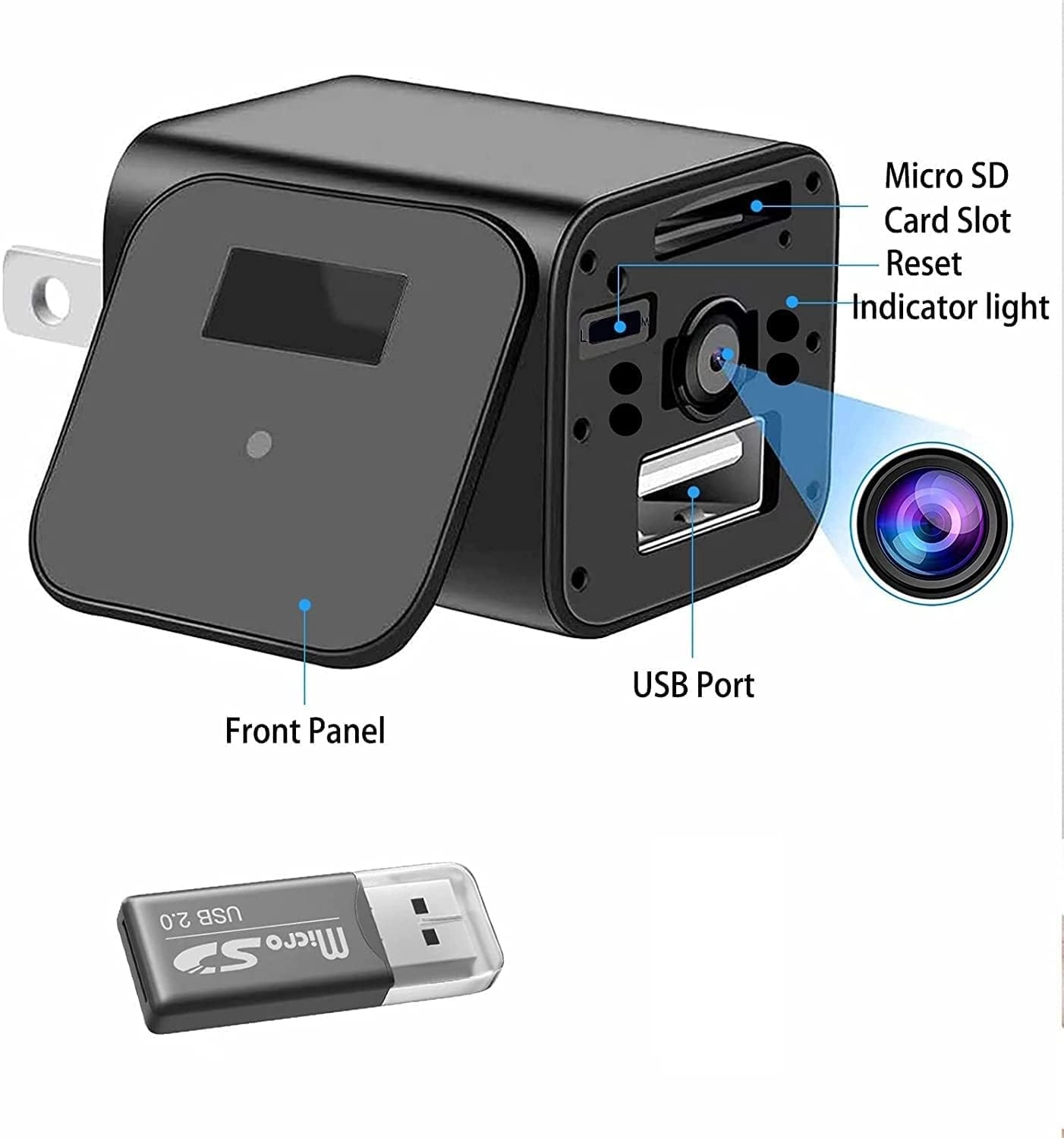 Security Camera Charger 1080P