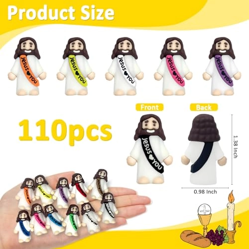 Jesus loves you - Comic - Little Jesus Figures - 3+ 110 (1.6 cm) (Little Jesus-110PCS)