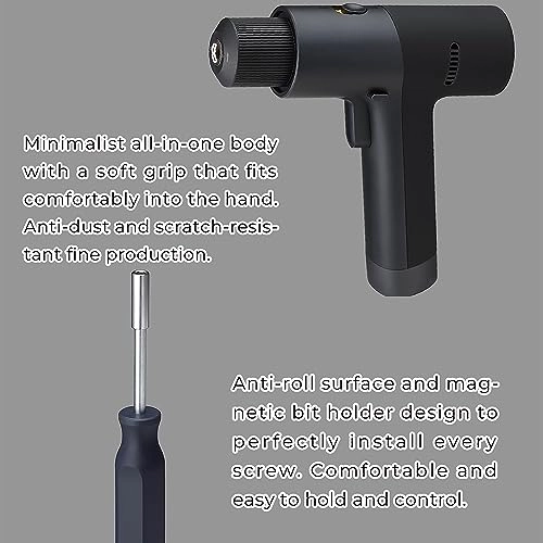 Cordless Brushless Drill - 2000mAh + Multipurpose Screwdriver + Adjustable Spanner + Needlenose Plier + Claw Hammer + Rubber Hammer + Self-lock Measure Tape + 18 Bit & Drill Set