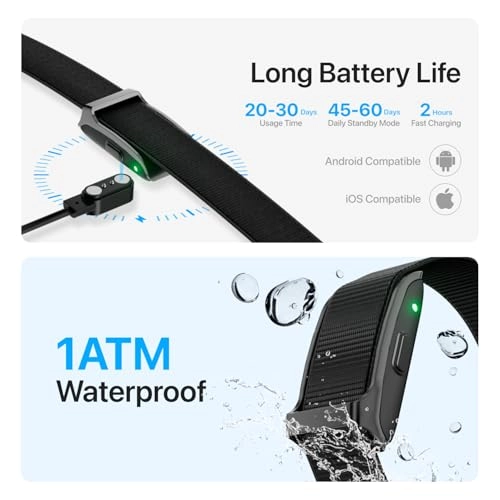 Smart Health Wristband - 24/7 Full Sleep Tracker Continuous Heart Rate Tracking