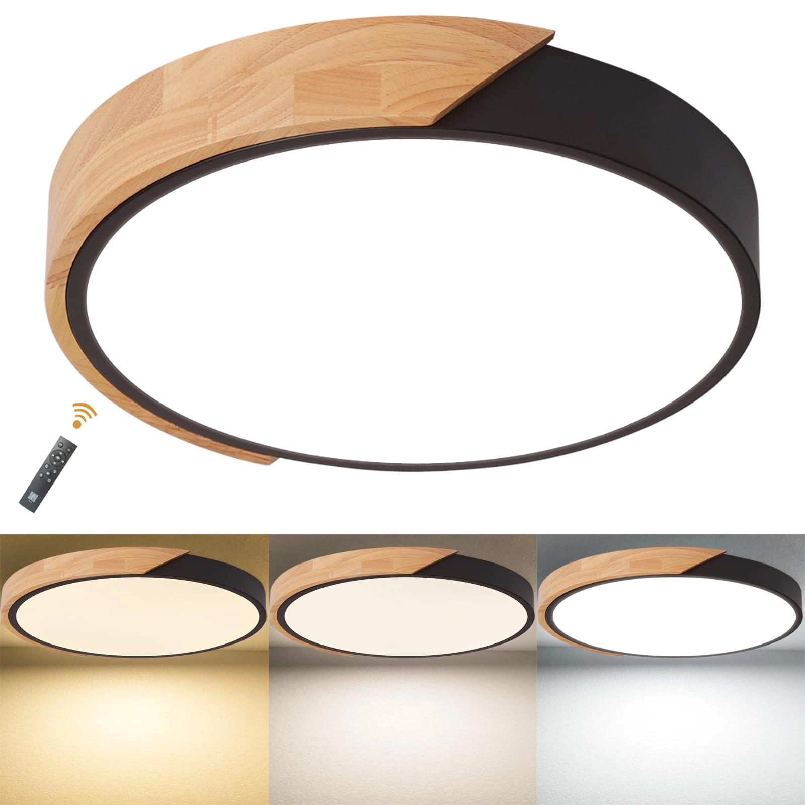 Flush Ceiling Light - 6000K 4000K 3000K Dimmable