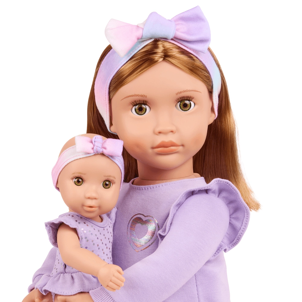 Tory Fashion Doll - 18-inch + Riley Baby Doll - 8-inch
