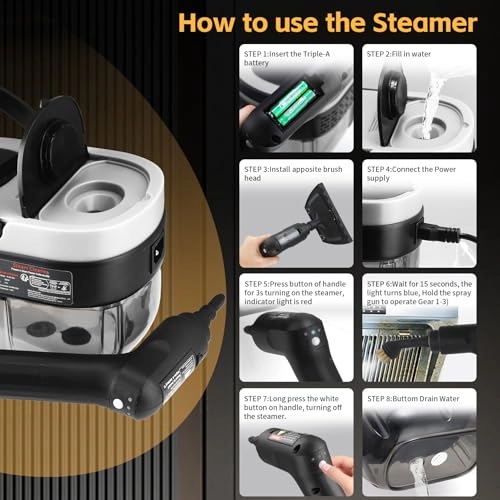 Dampfreiniger - 3BAR 1.69 Liters