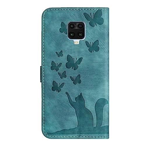 Cute Cat Case Wallet Embossed Flip Cover for Xiaomi Redmi Note 9S