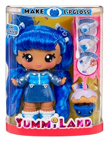 Yummiland Rory Blueberry Large Doll + Lipgloss Pet - Ages 4+