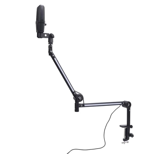 Adjustable Desktop -usb Capacitor Microphone Stand - RGB Lighting 22 Color Modes