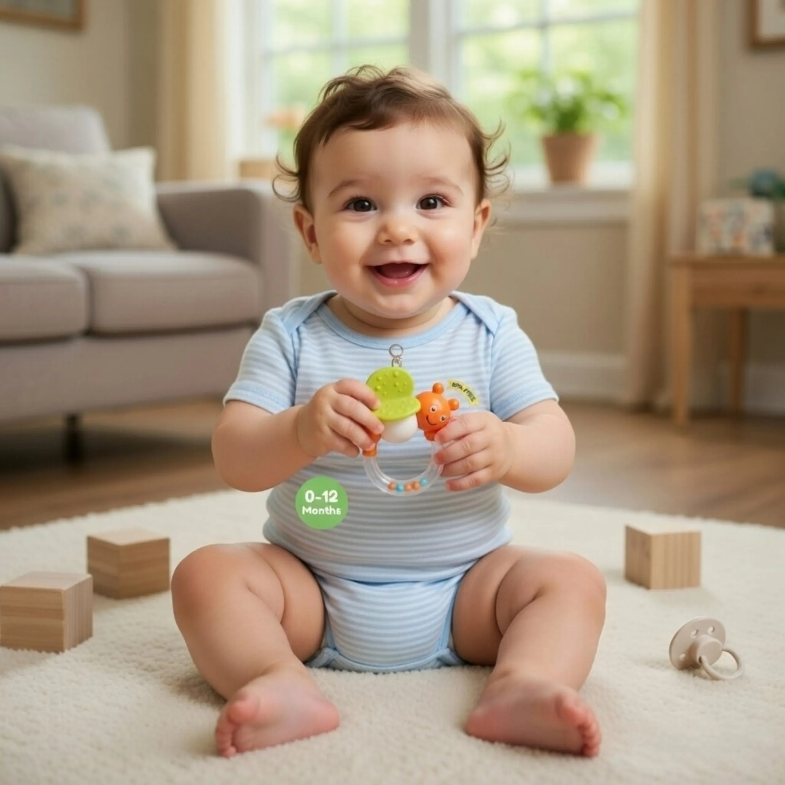 Baby Rattle Toy - Suitable for 0 month & above