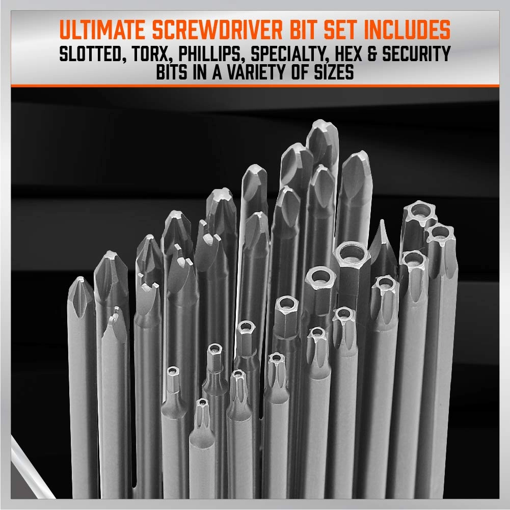Security Power Bit Set - 32-piece 6" Long