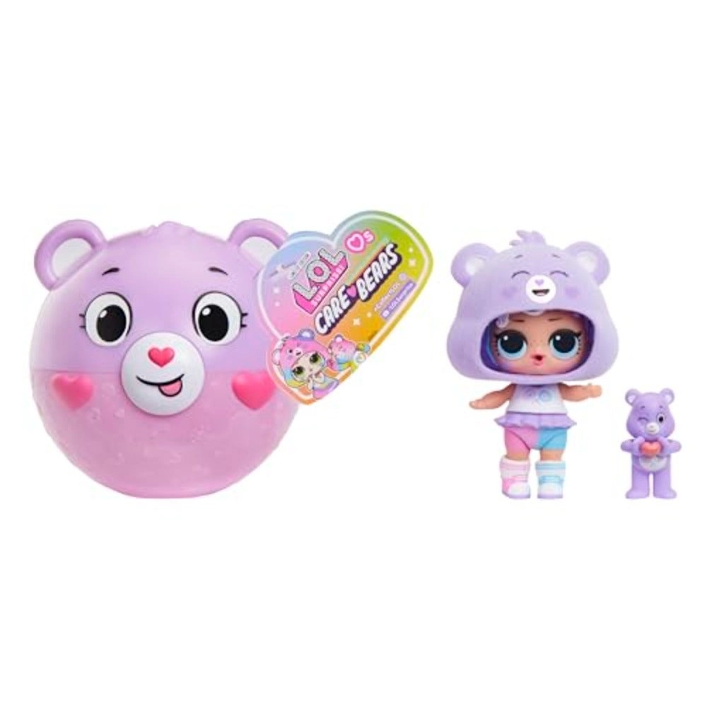 MGA Entertainment Loves Care Bears Tots - Surprise Unboxing Soft Felt Bear Mini