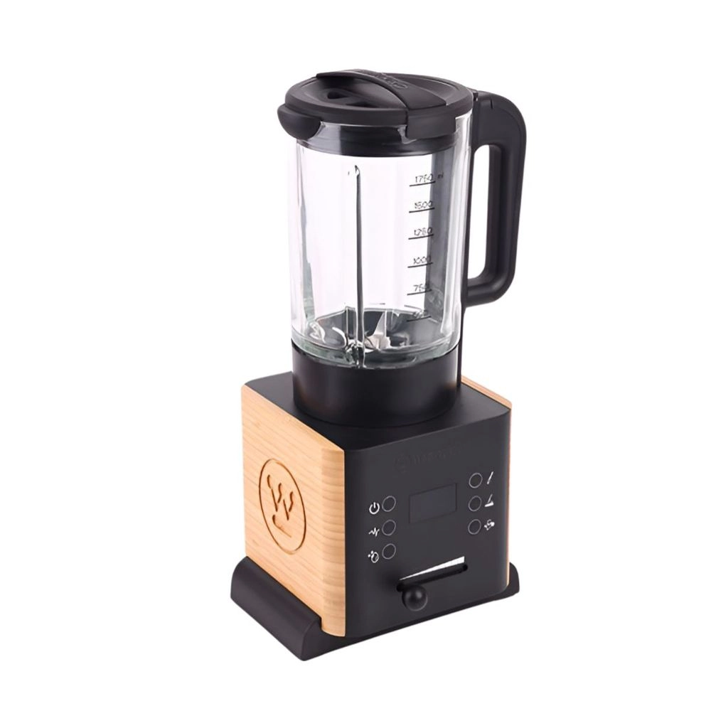 Westinghouse Digital Electronics Bamboo Table Blender - Bamboo panel, Adjustable speed, Stainless steel blades