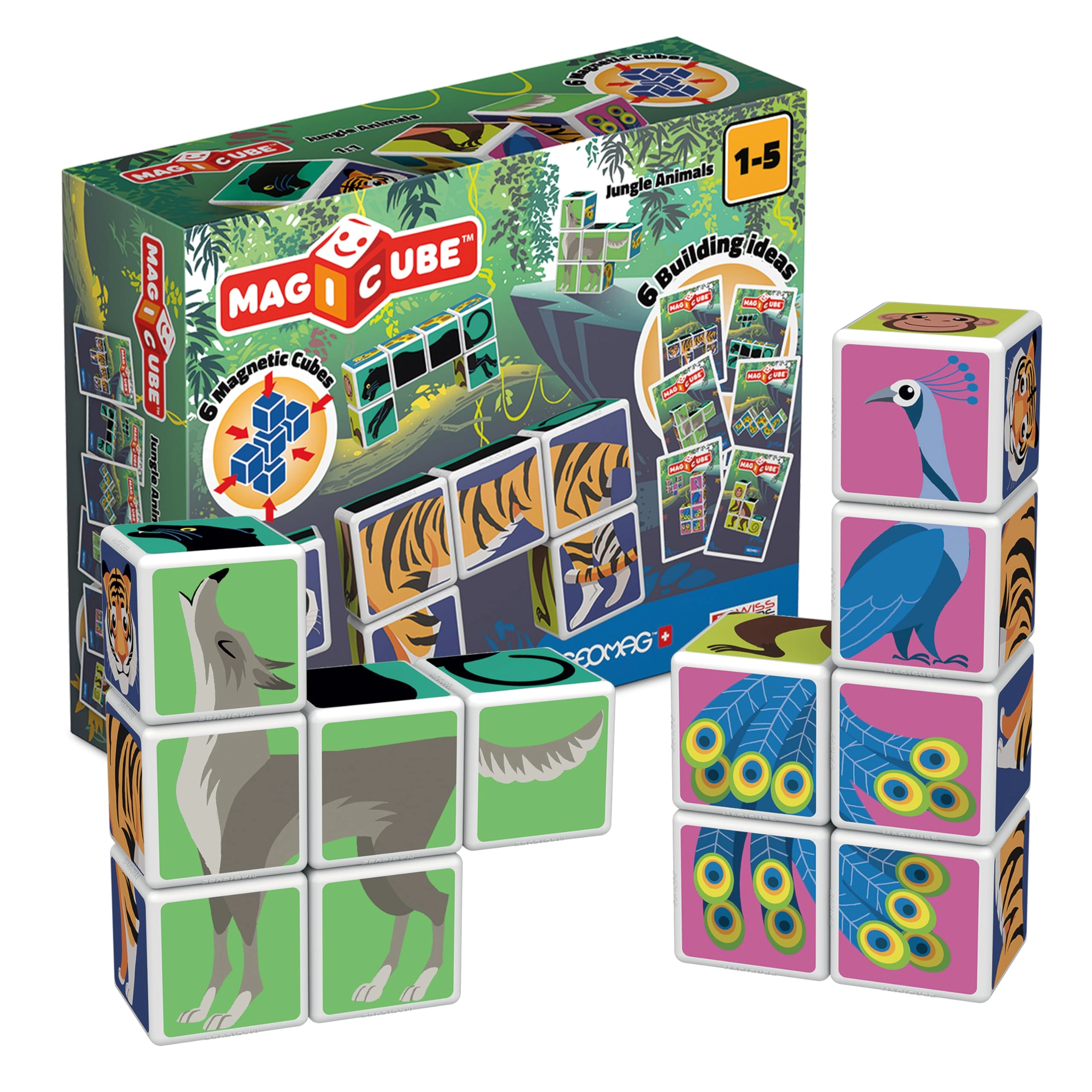 Magicube Jungle Animals - 6 pcs