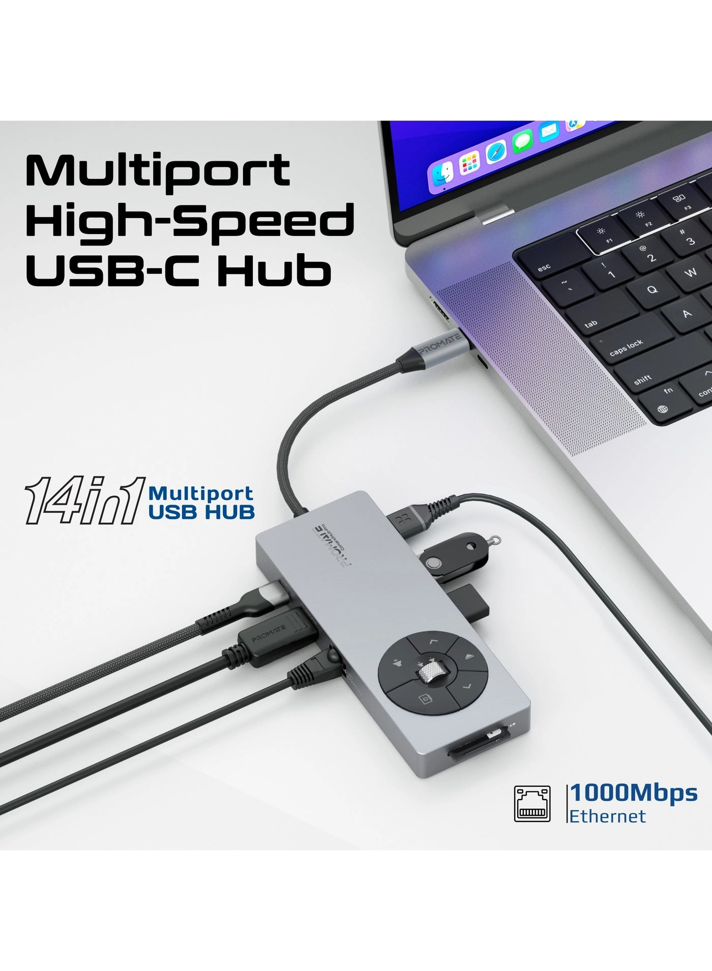 ComandHub-Pro - 14-in-1 100W Power Delivery 4K@60Hz HDMI