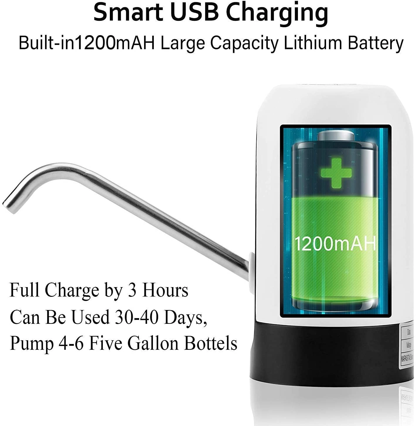Rechargeable Drinking Water Dispenser