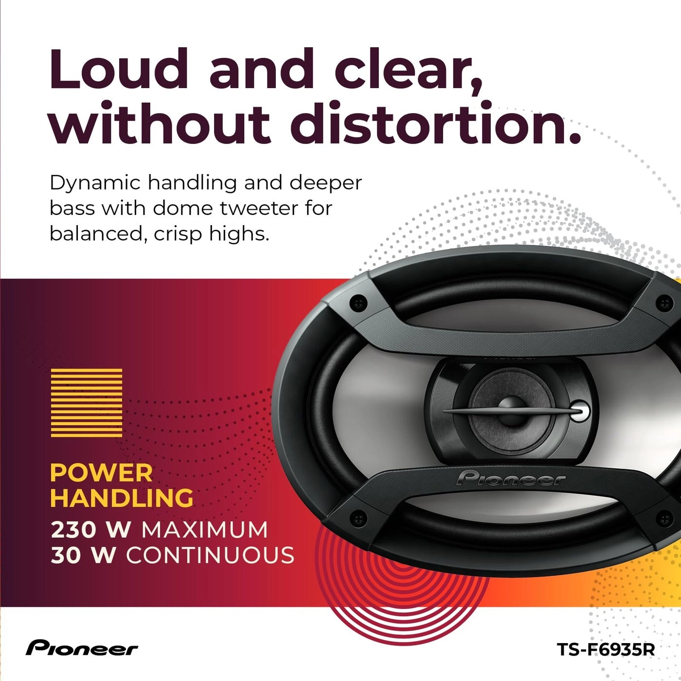TS-F6935R - 6 x 9 3Way Coaxial