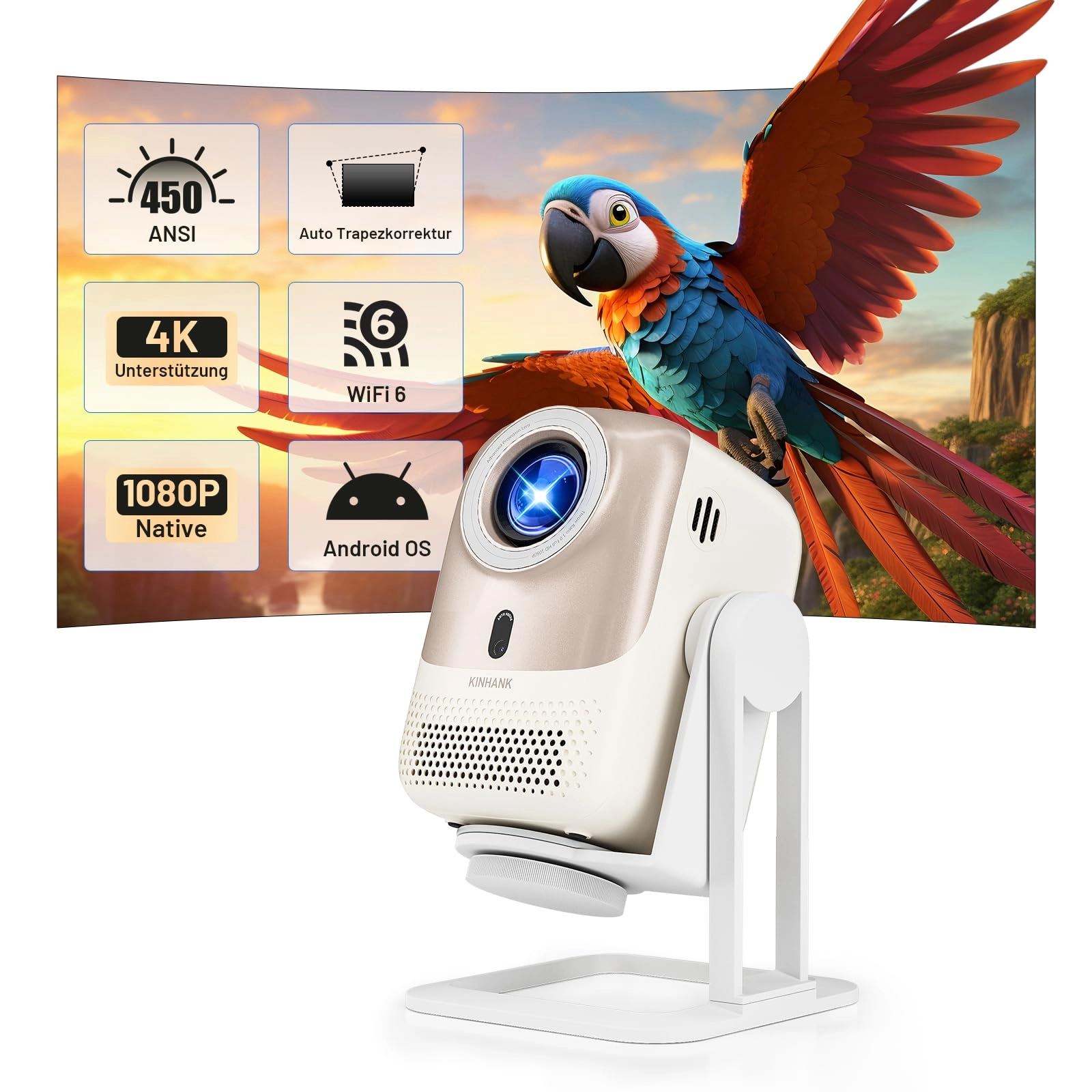 Kinhank Y-EU-KP1 450 ANSI lumens