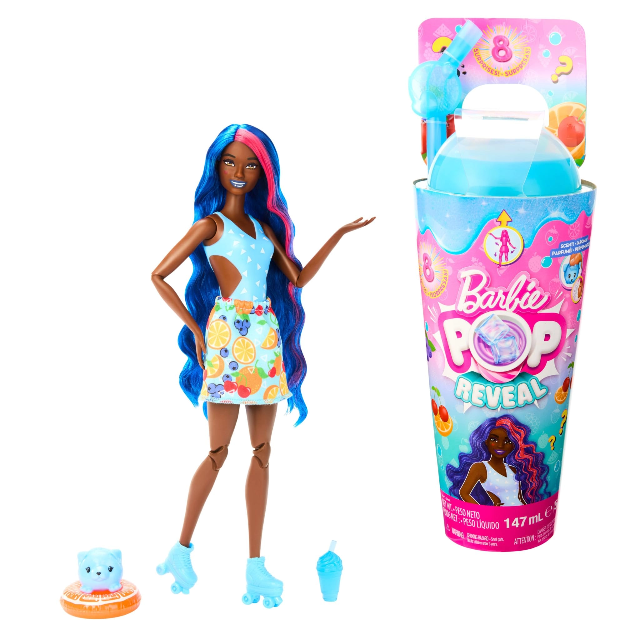 Barbie Pop Reveal Fruit Series Doll - Fruit Punch 8 Surprises